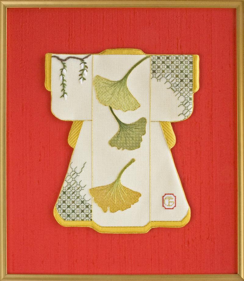 Golden Ginkgo Kimono